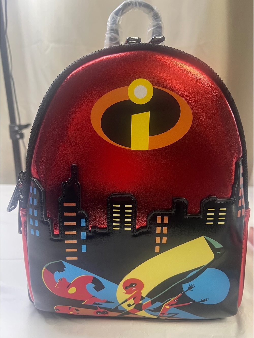 Pixar The Incredibles Family Metallic Red Mini Loungefly BoxLunch Exclusive